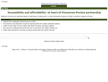 Tablet Screenshot of indianaeconomicdigest.com